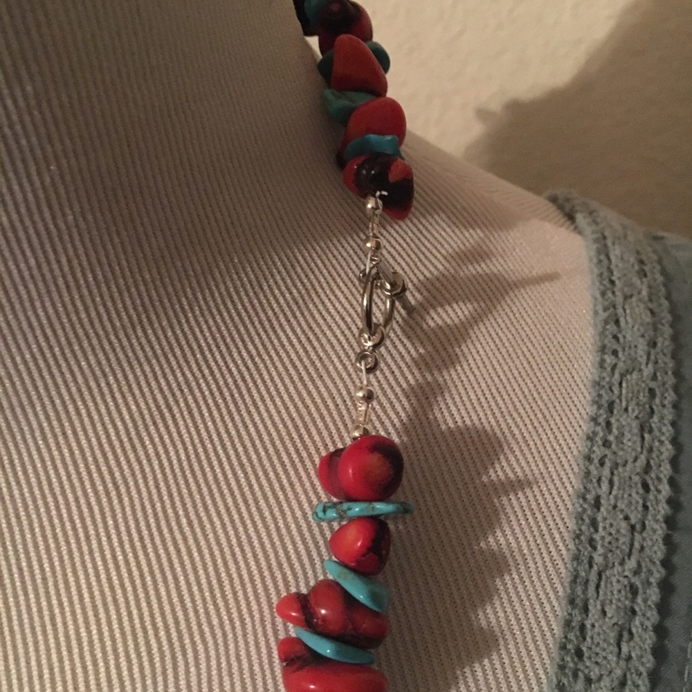Coral & Turquoise Necklace - Picture 5 of 7